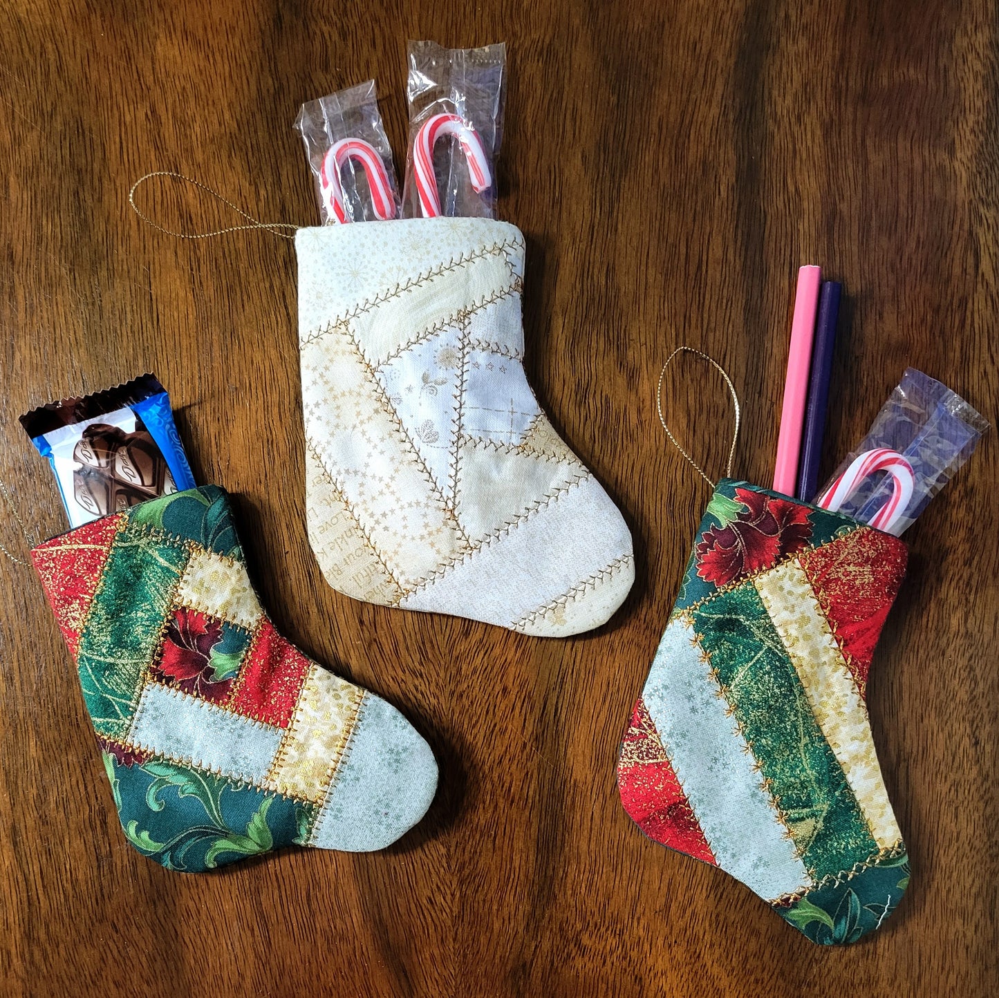 Christmas Special - Scrappy Stocking Ornaments - Online Class, December 2023