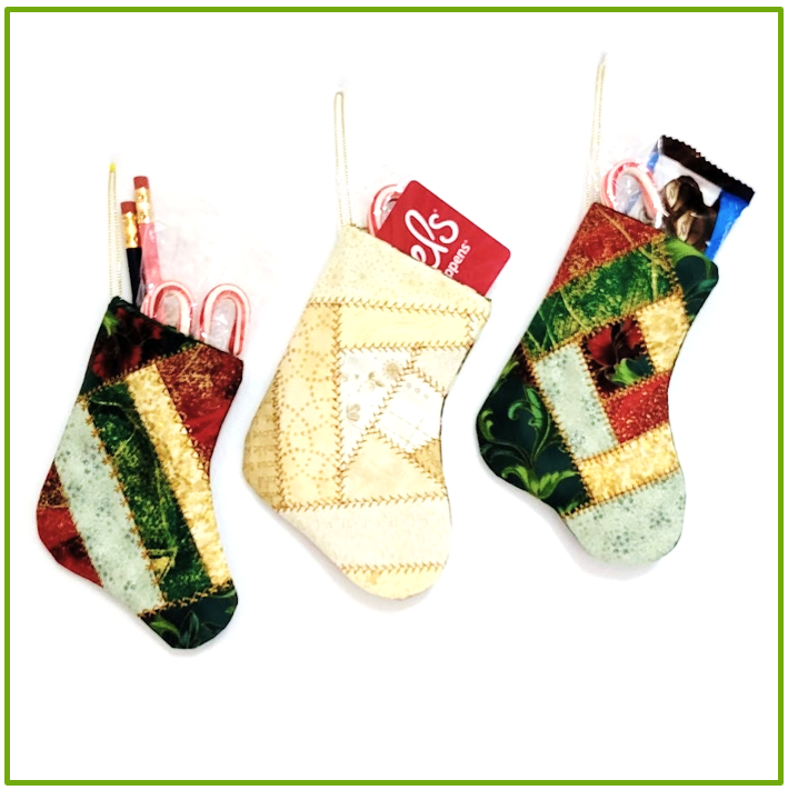 Christmas Special - Scrappy Stocking Ornaments - Online Class, December 2023