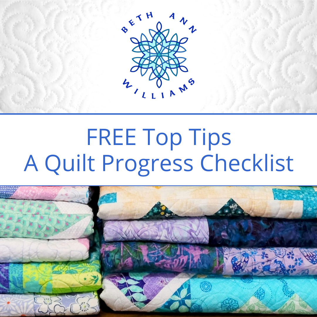 Top Tips - A Quilt Progress Checklist - FREE Printable PDF